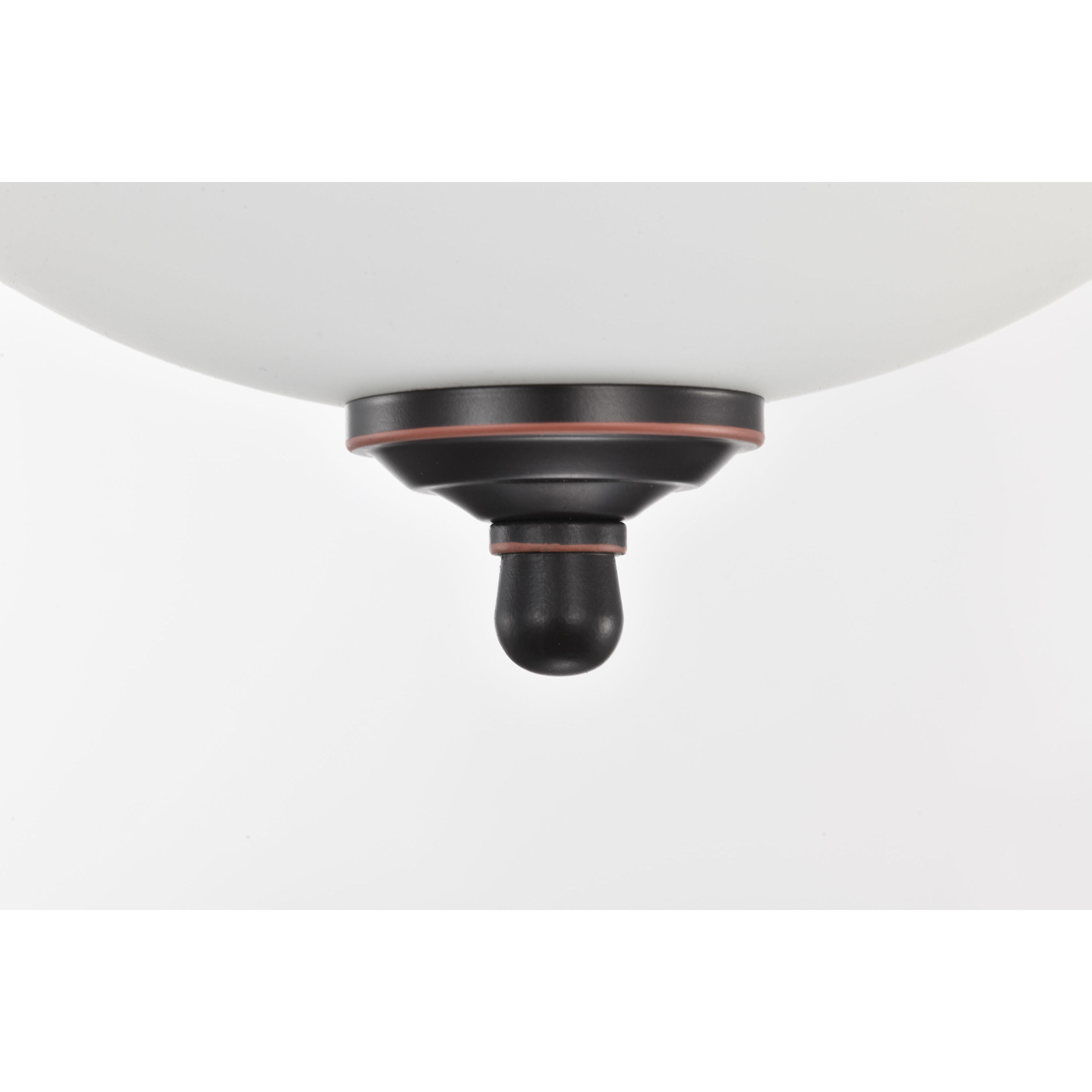 Brentwood LED 10.88 inch Mahogany Bronze LED Flush Mount Ceiling Light