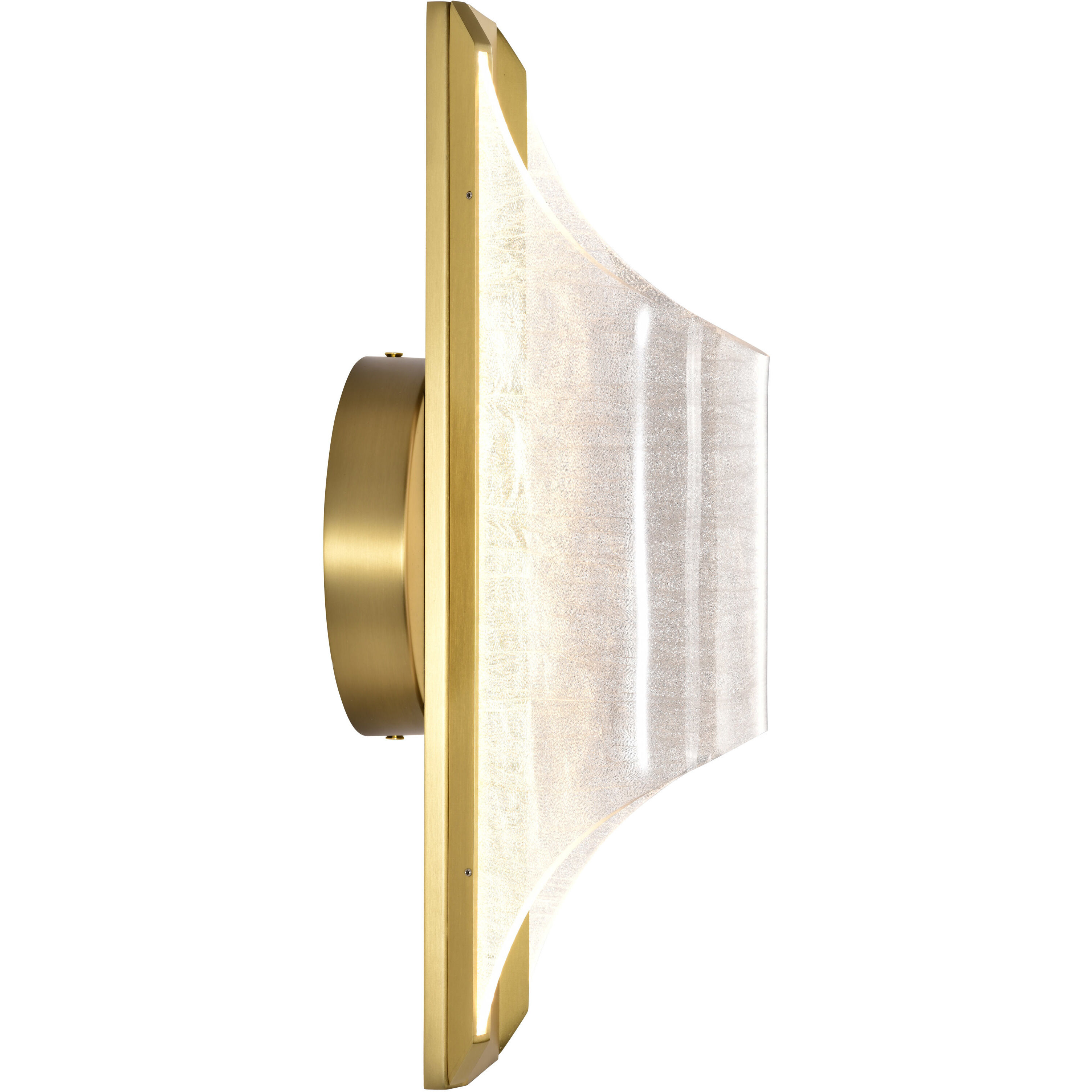 Idris LED 6 inch Vintage Brass Vanity Wall Light