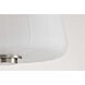 Lune 12 inch Brushed Nickel Pendant Ceiling Light