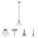 Vintage 1 Light 7 inch Polished Nickel Pendant Ceiling Light