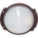 Brentwood 1 Light 11 inch Architectural Bronze Outdoor Bulk Head, Oblong Round