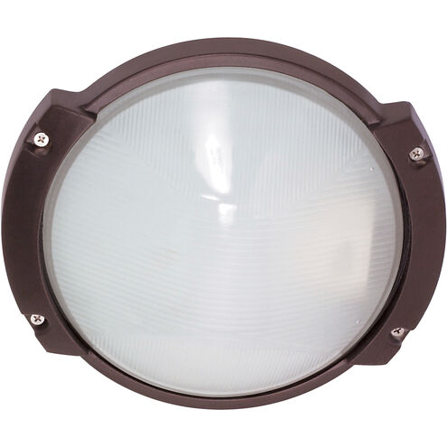 Brentwood 1 Light 11 inch Architectural Bronze Outdoor Bulk Head, Oblong Round