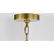 Boliver 3 Light 14.13 inch Vintage Brass Pendant Ceiling Light