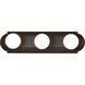 Brentwood 3 Light 18 inch Mahogany Bronze Vanity Light Wall Light