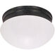 Brentwood 2 Light 10 inch Mahogany Bronze Flush Mount Ceiling Light