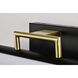 Solano LED 12 inch Matte Black Bath Vanity Light Wall Light