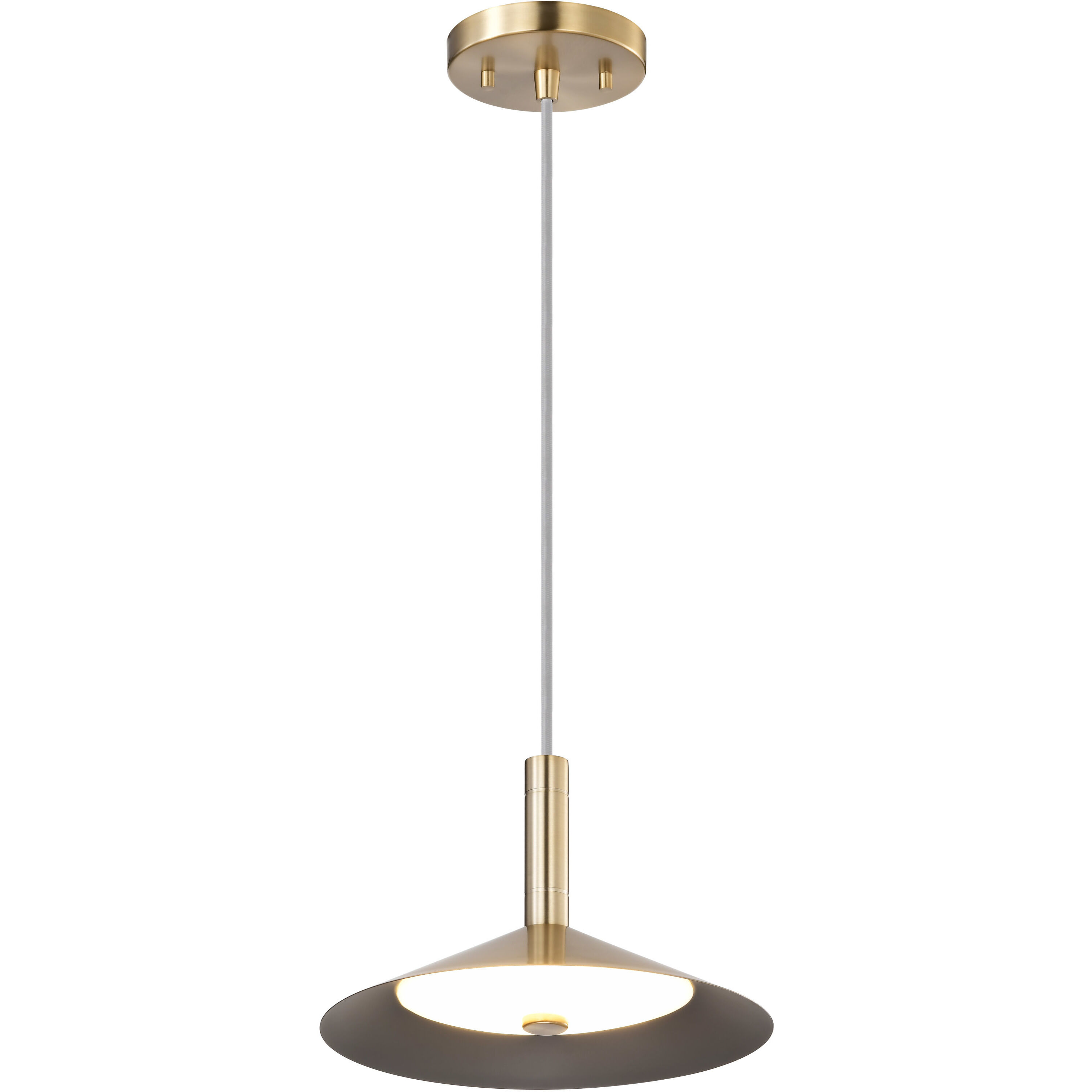 Corrine LED 9.88 inch Burnished Brass Pendant Ceiling Light