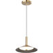 Corrine LED 9.88 inch Burnished Brass Pendant Ceiling Light