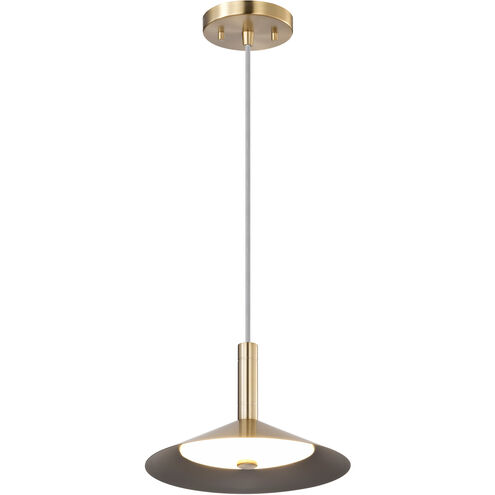 Corrine LED 9.88 inch Burnished Brass Pendant Ceiling Light