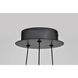 Barnett LED 20.88 inch Matte Black Chandelier Ceiling Light