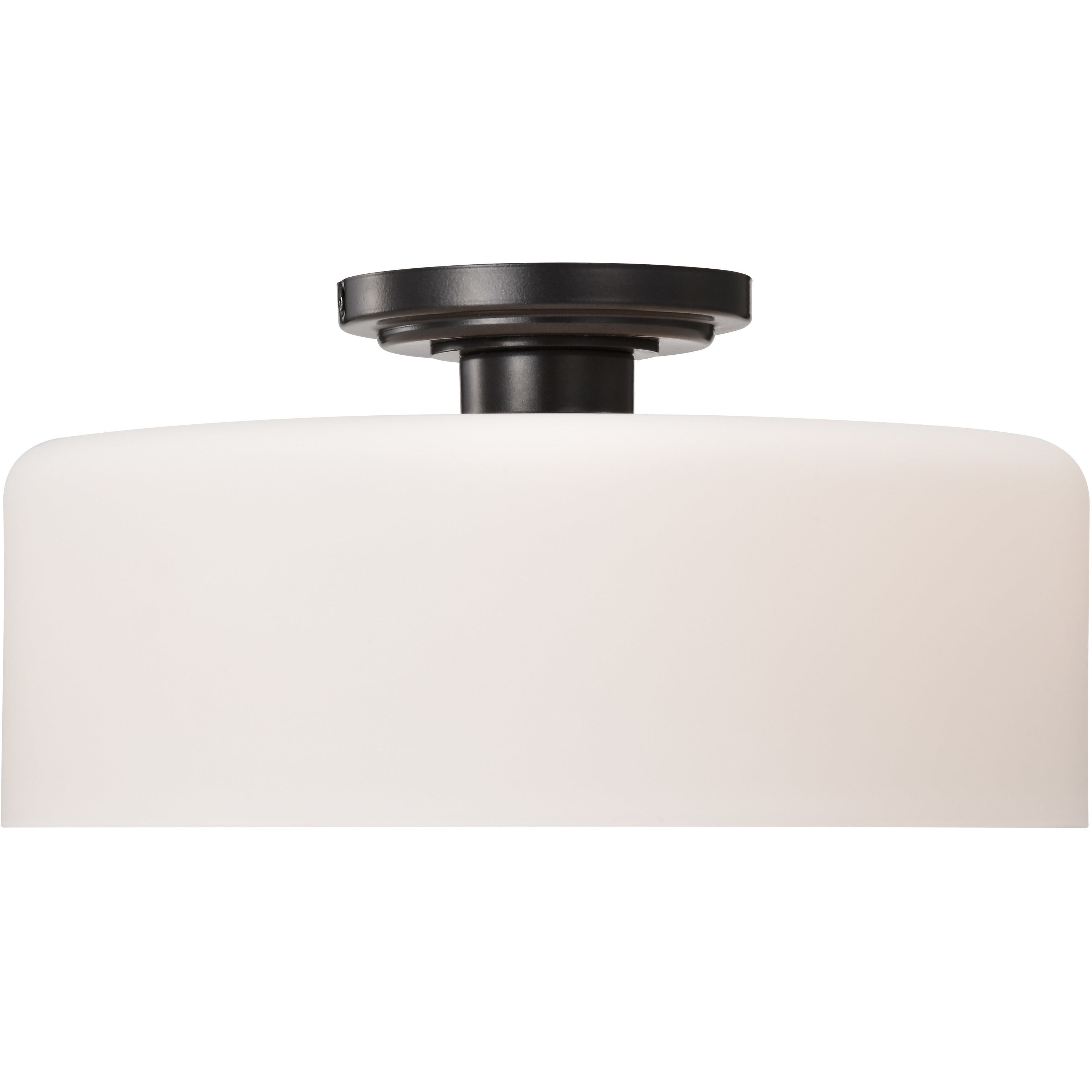 Warren 13.13 inch Gun Metal Semi Flush Mount Ceiling Light