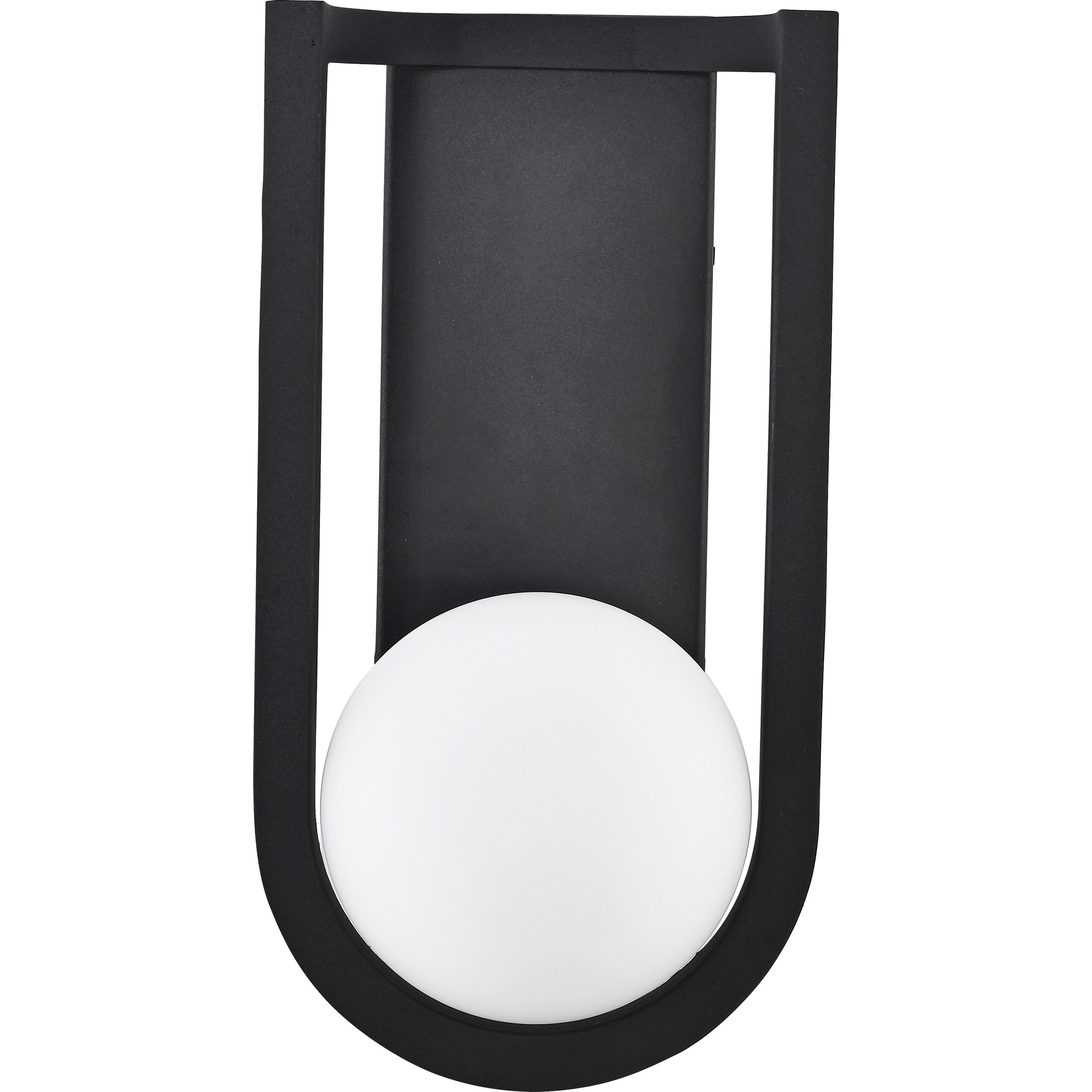 Cradle LED 15 inch Matte Black Outdoor Wall Sconce