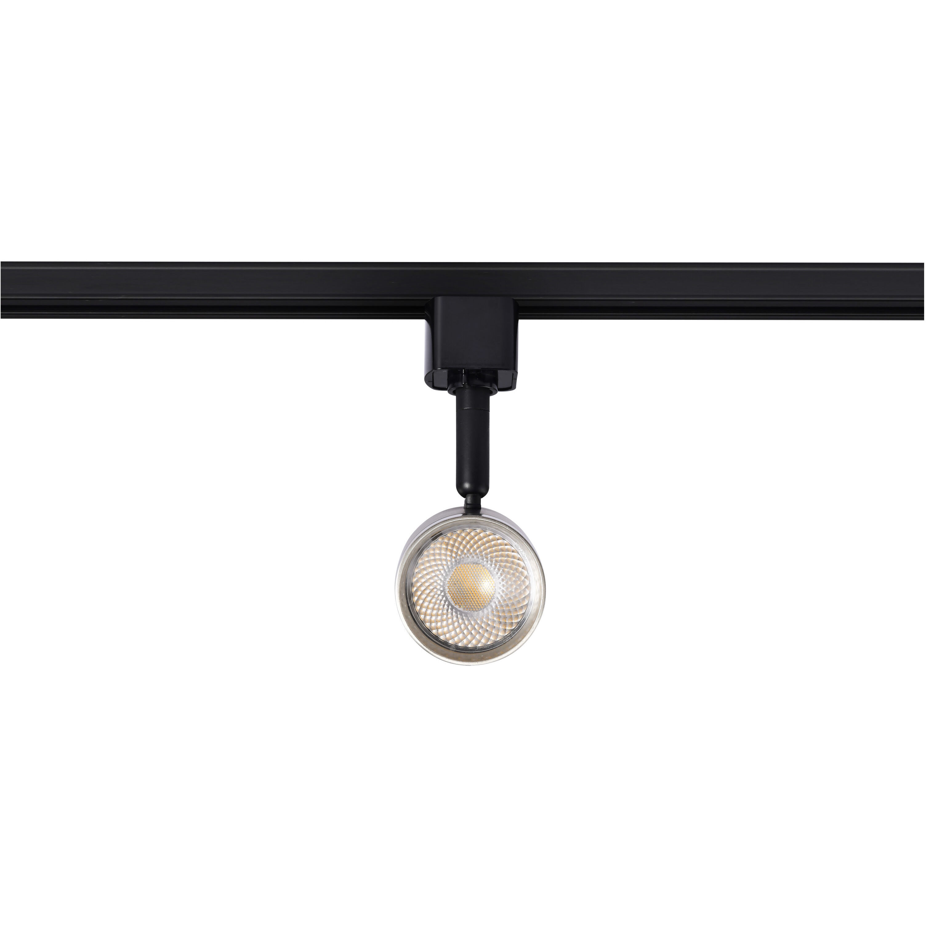 Brentwood 1 Light 120 Matte Black and Brushed Nickel Track Lighting Ceiling Light