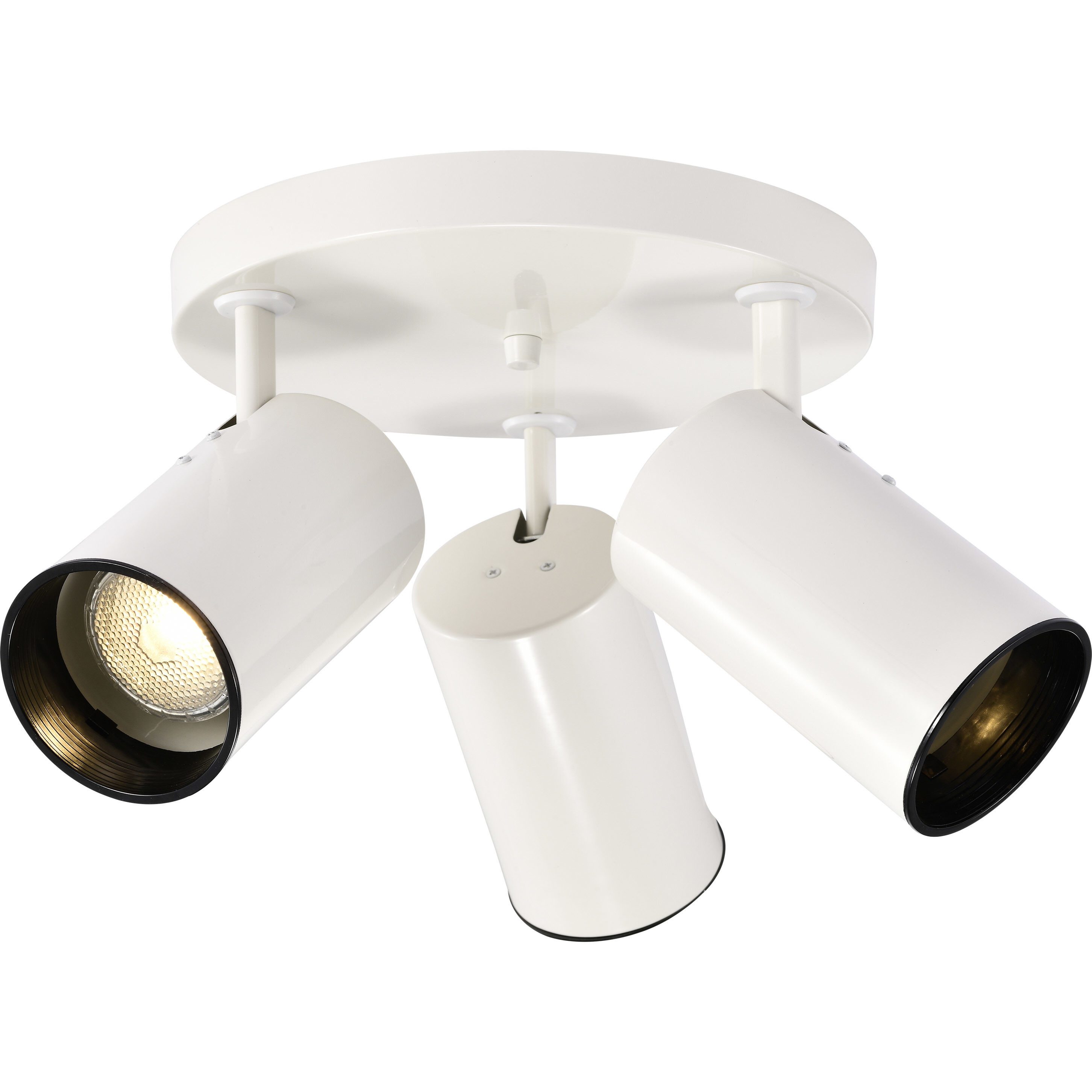 Brentwood 3 Light 14 inch White Semi Flush Mount Ceiling Light