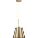 Alexis 1 Light 11 inch Burnished Brass and Gold Pendant Ceiling Light