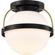 Lakeshore 1 Light 10 inch Matte Black Flush Mount Ceiling Light