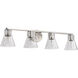 Gianna 33.25 inch Brushed Nickel Vanity Wall Light