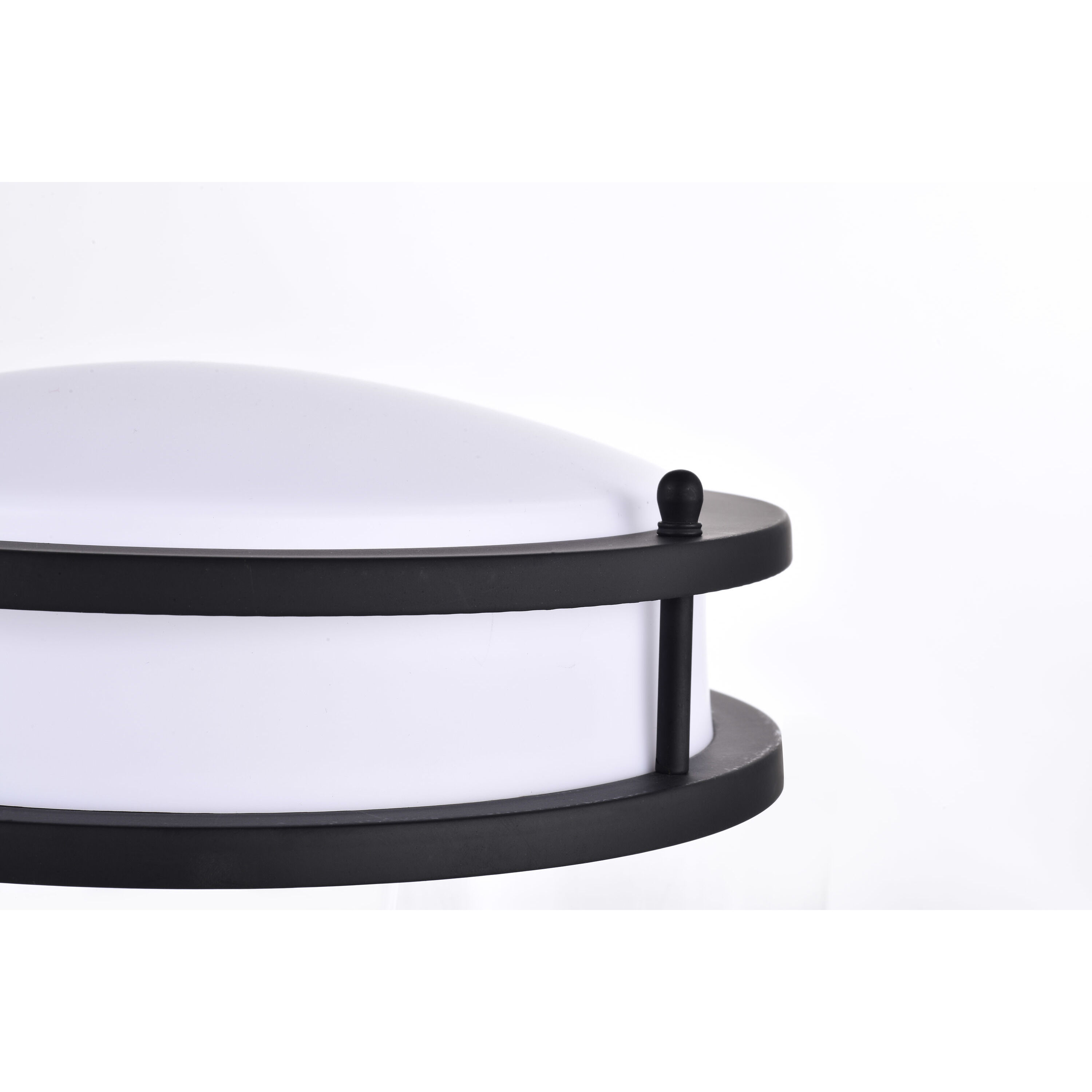 Glamour LED 10 inch Matte Black Flush Mount Ceiling Light