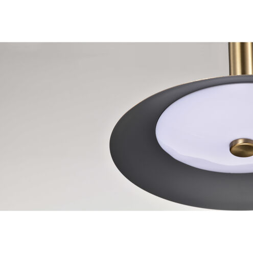 Corrine LED 9.88 inch Burnished Brass Pendant Ceiling Light