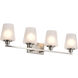 Lune 32 inch Brushed Nickel Vanity Wall Light