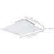 ColorQuick;PowerQuick LED 23.74 inch White Troffer Ceiling Light