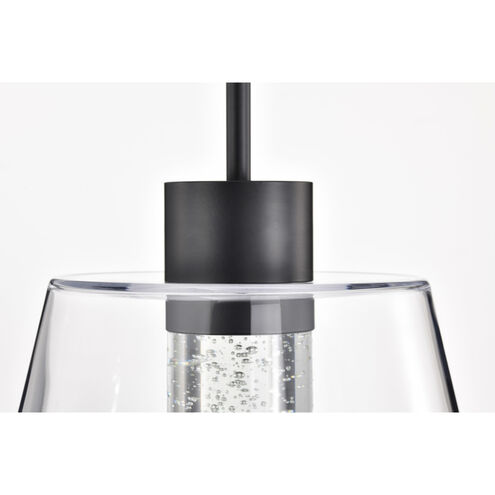 Aura LED 12 inch Matte Black Pendant Ceiling Light