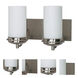 Polaris 2 Light 13.5 inch Brushed Nickel Vanity Light Wall Light