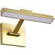 Hazel LED 12.2 inch Vintage Brass Vanity Wall Light