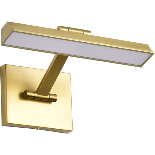 Hazel LED 12.2 inch Vintage Brass Vanity Wall Light