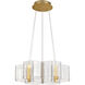 Kenzo LED 20.5 inch Polished Anodized Bronze Chandelier Ceiling Light