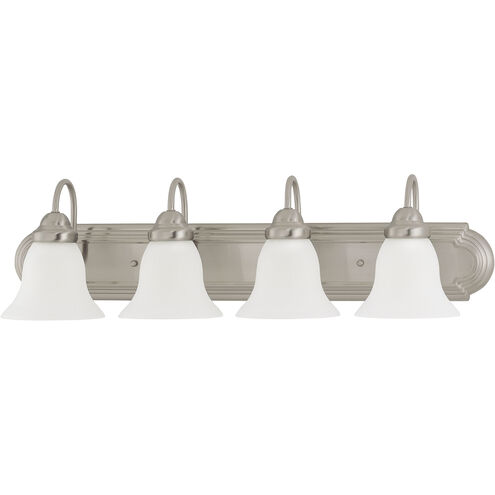 Ballerina 4 Light 30 inch Brushed Nickel Vanity Light Wall Light