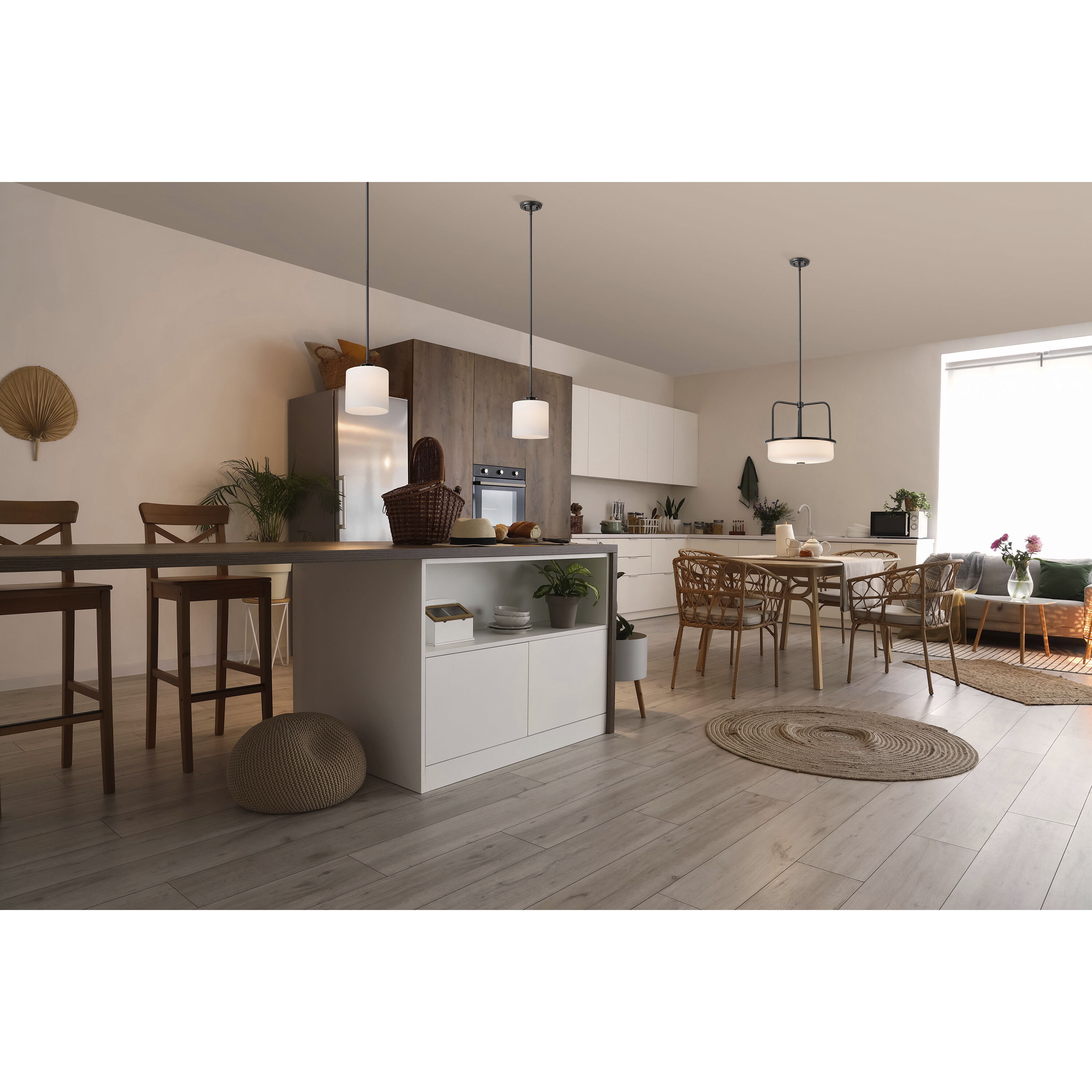 Warren 17 inch Gun Metal Pendant Ceiling Light