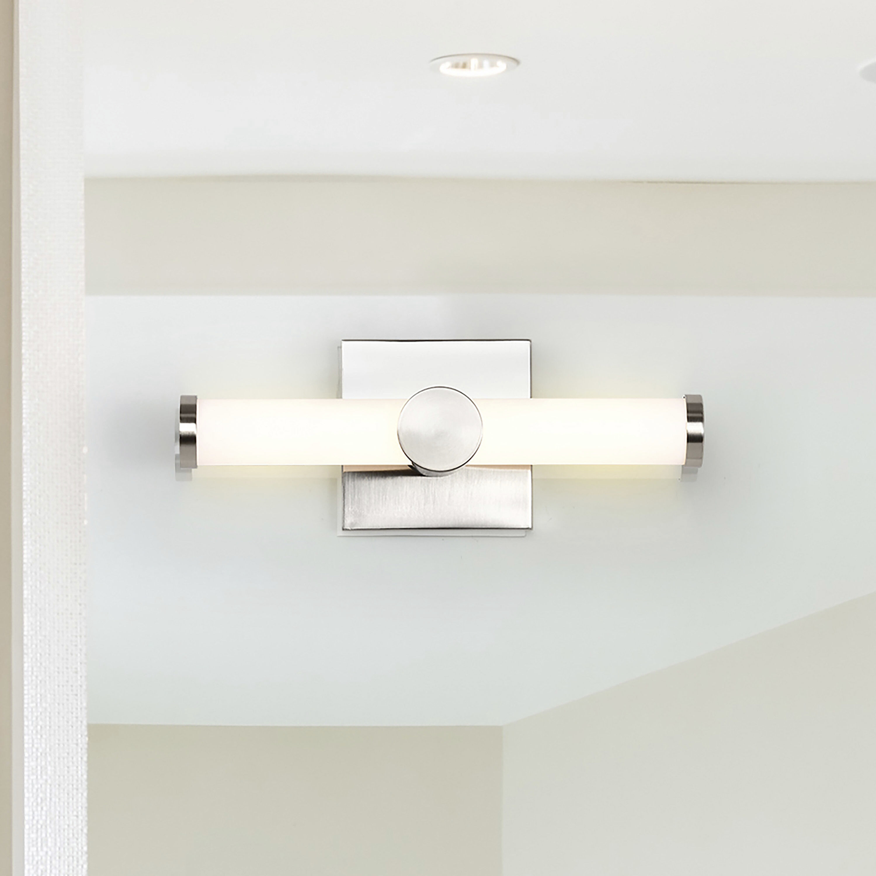 Bowman LED 12 inch Brushed Nickel Vanity Light Wall Light