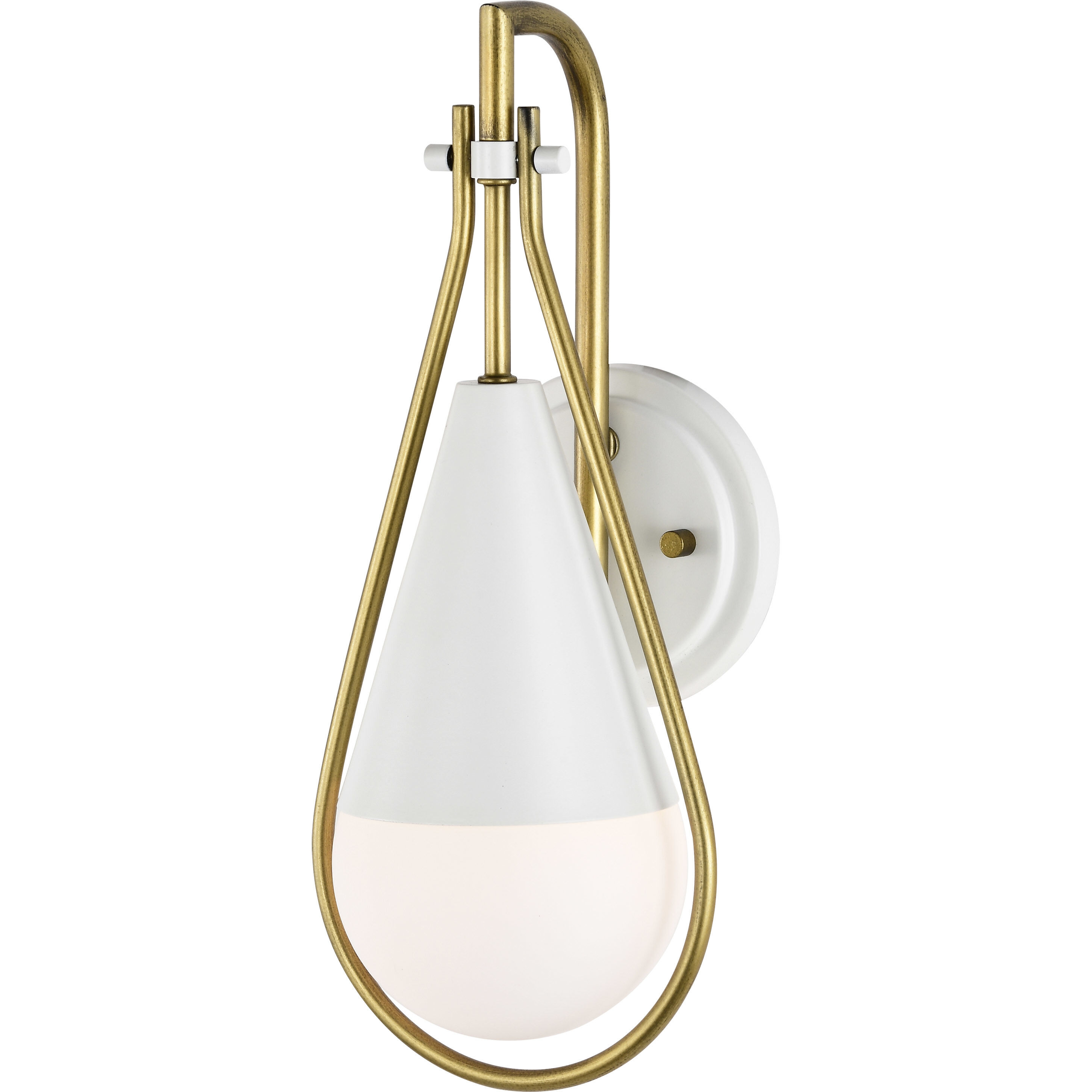 Admiral 1 Light 6.5 inch Matte White Wall Sconce Wall Light