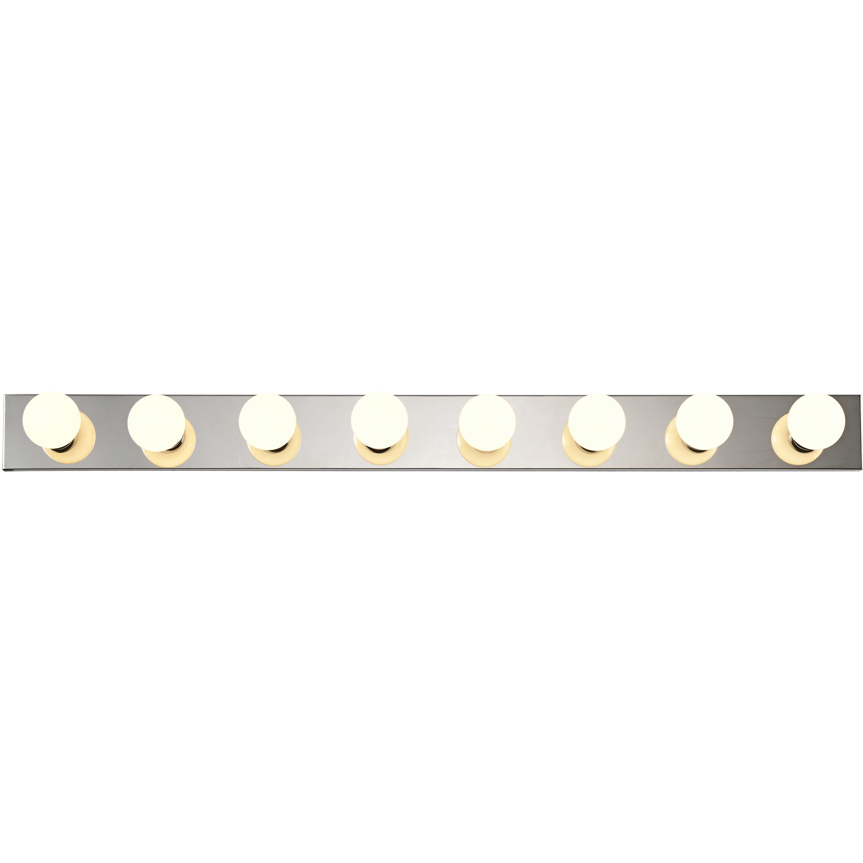 Brentwood 8 Light 48 inch Polished Chrome Bath Light Wall Light