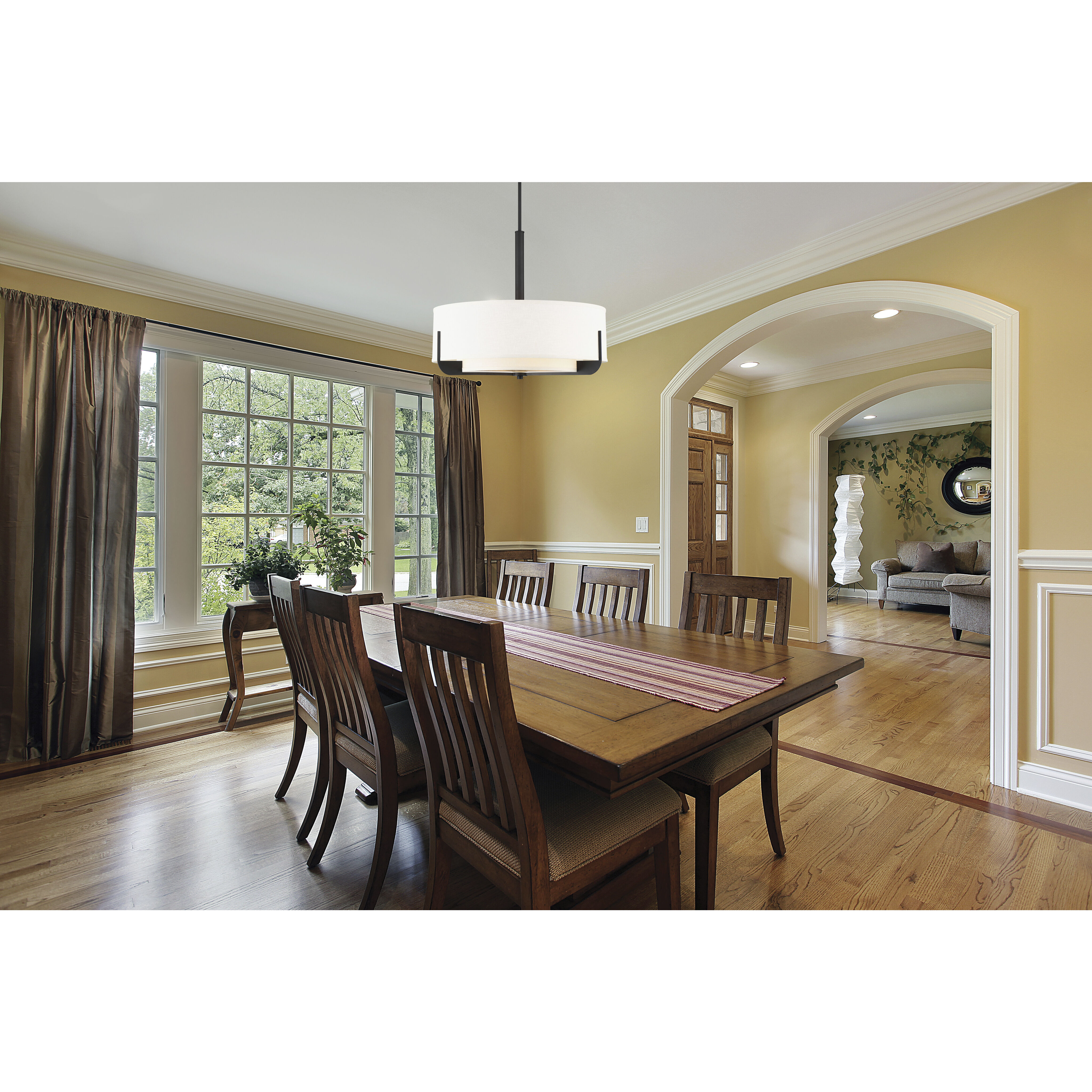 Frankie 4 Light 24 inch Aged Bronze Pendant Ceiling Light