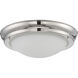 Poke LED 12 inch Polished Nickel Flush Mount Ceiling Light