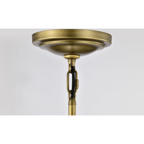 Valdora 1 Light 10.38 inch Natural Brass Pendant Ceiling Light