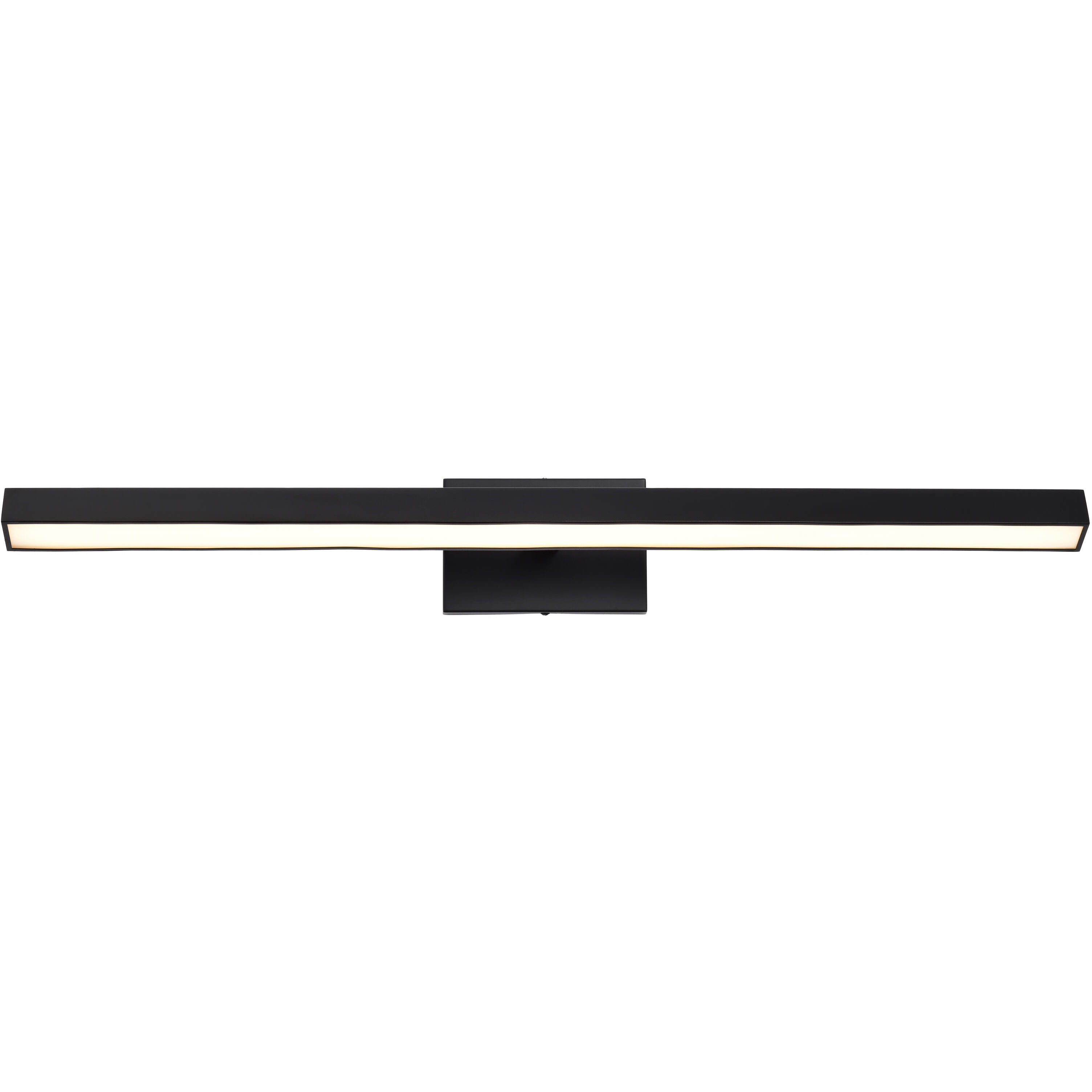 Mila LED 35.8 inch Black Vanity Wall Light