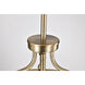 Yorktown 4 Light 16 inch Burnished Brass Pendant Ceiling Light