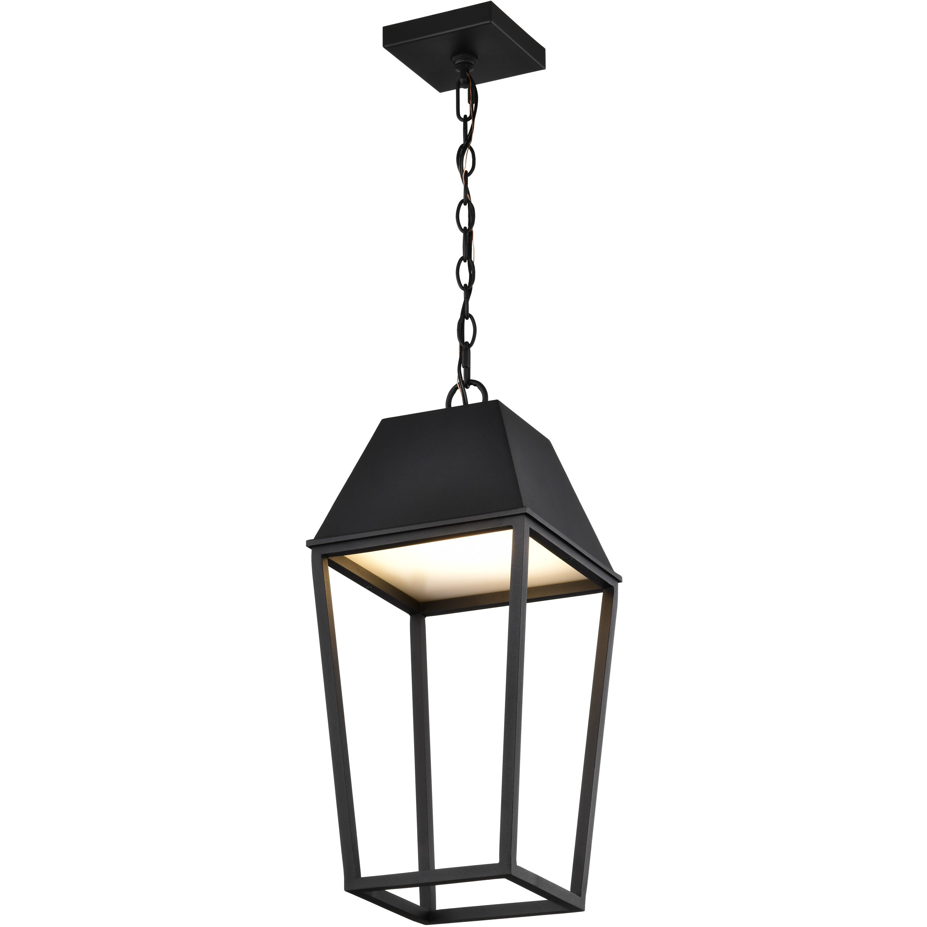 Colt LED 9.5 inch Matte Black Outdoor Hanging Light