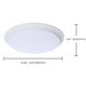 ColorQuick LED 9.49 inch White Close-to-Ceiling LED Disk Ceiling Light