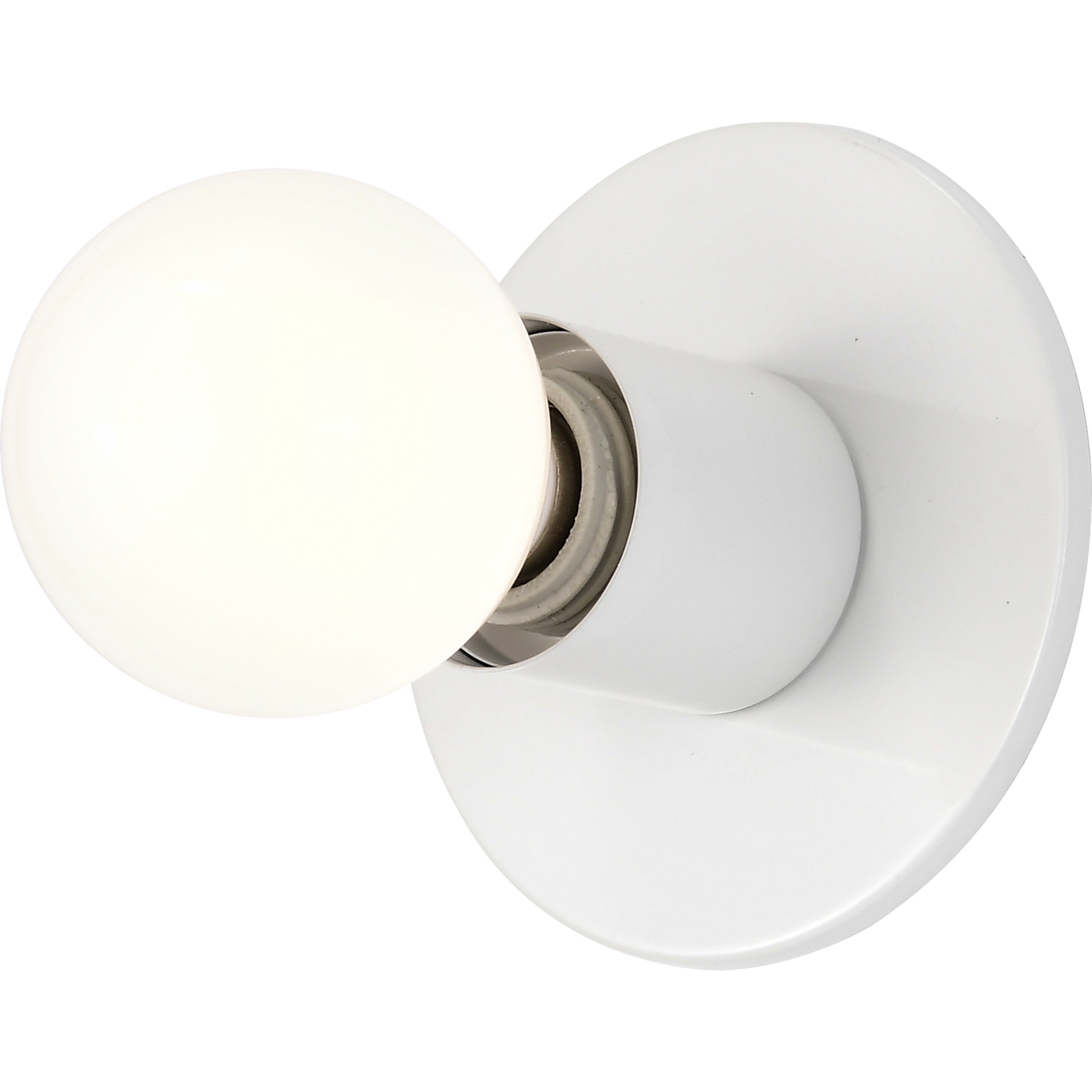 Brentwood 1 Light 5 inch White Flush Mount Ceiling Light