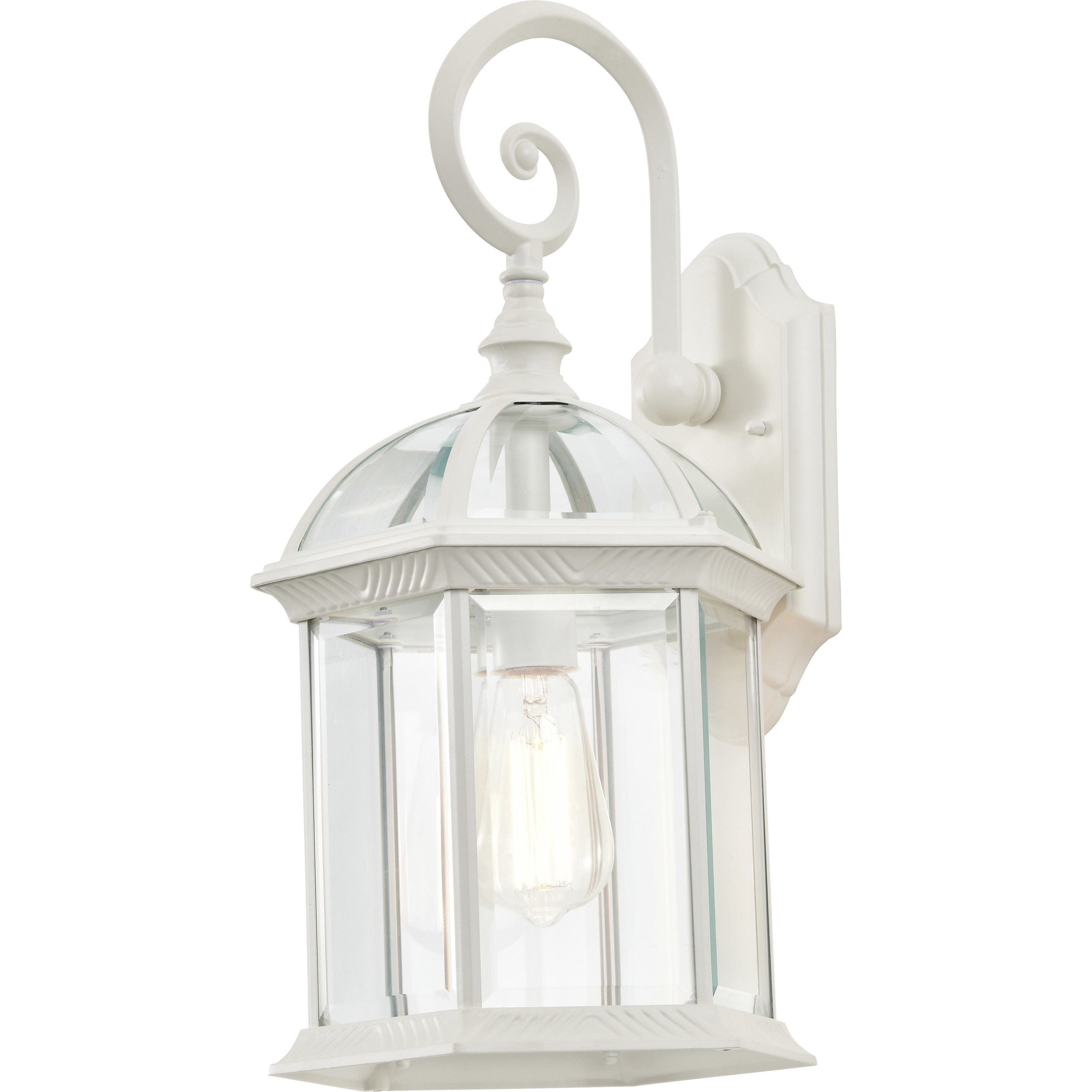 Boxwood 1 Light 19 inch White Outdoor Wall Lantern