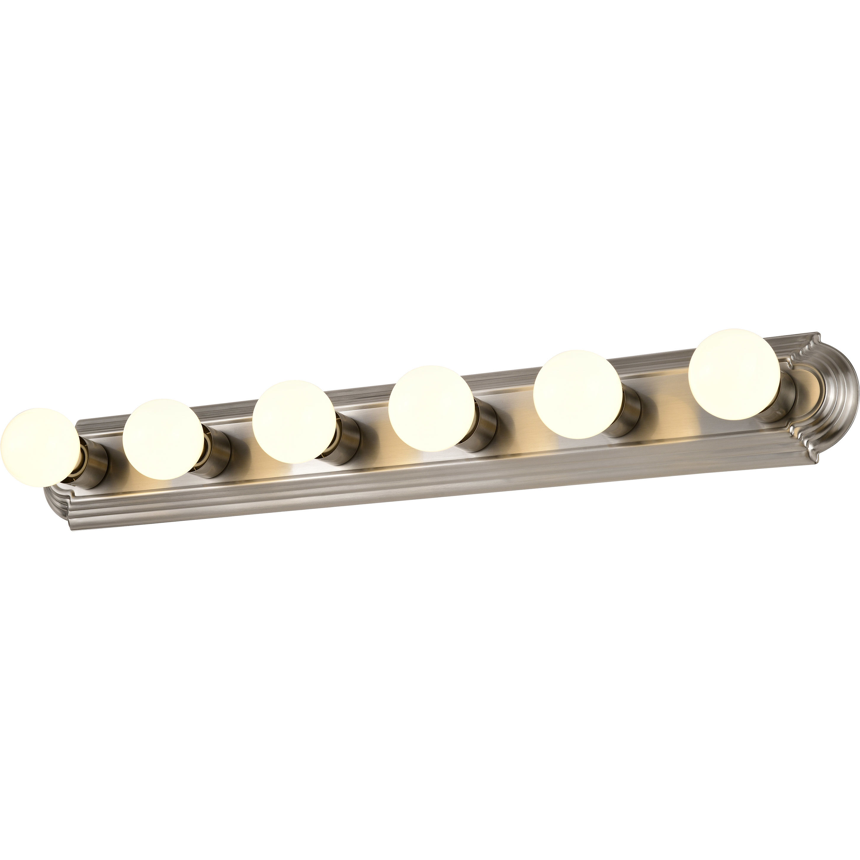 Brentwood 6 Light 36 inch Brushed Nickel Vanity Light Wall Light