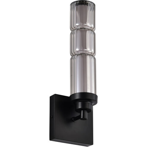 Evander LED 4.75 inch Matte Black Vanity Wall Light