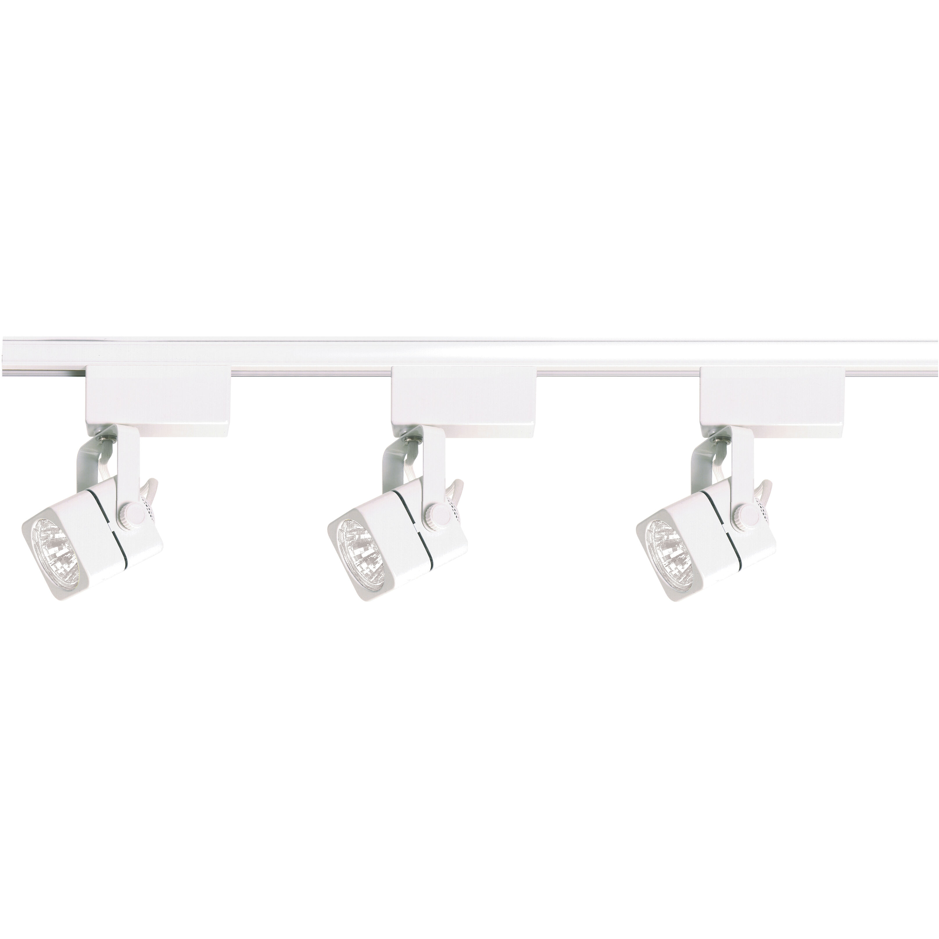 Brentwood 1 Light 12V White Track Lighting Ceiling Light, Square
