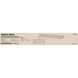 Brentwood LED 12 inch White Linear Flushmount Ceiling Light