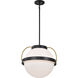 Lakeshore 1 Light 13 inch Matte Black Pendant Ceiling Light