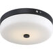 Brentwood LED 15 inch Aged Bronze Flush Mount Ceiling Light
